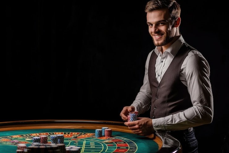 Studio dealer langsung SA Gaming dengan streaming HD multi-kamera di kopi togel